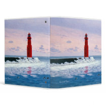 Icy Waters Lighthouse Avery Binder