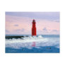 Icy Waters Lighthouse Postcard