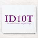 ID10T Mousepad
