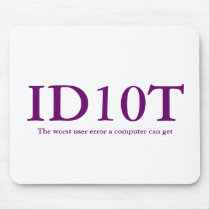ID10T Mousepad