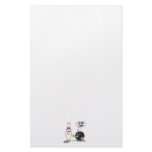 id hit that bowling ball thinks to pin bowling hum custom stationery