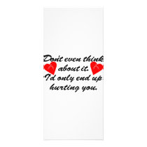 I'd Only End Up Hurting You rack cards
