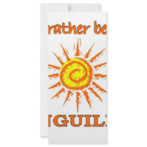 I'd Rathe Be in Anguilla Personalized Rack Card
