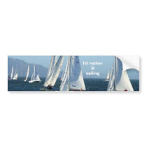 I'd rather B sailing bumper stickers by design_girl I'd rather B sailing bumper stickers