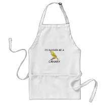 I'd Rather Be A Canary aprons
