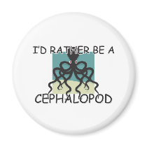 I'd Rather Be A Cephalopod magnets