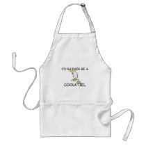 I'd Rather Be A Cockatiel aprons
