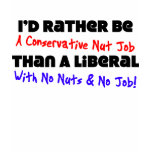I'd Rather Be A Conservative Nut Job Tshirts