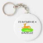 I'd Rather Be A Gazelle Key Chains