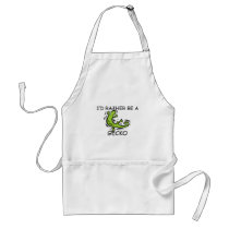 I'd Rather Be A Gecko aprons by AnimalShirts I'd Rather Be A Gecko aprons