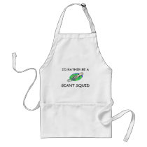 I'd Rather Be A Giant Squid aprons by AnimalShirts I'd Rather Be A Giant Squid aprons