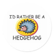 I'd Rather Be A Hedgehog stickers