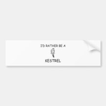I'd Rather Be A Kestrel Bumper Sticker