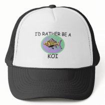I'd Rather Be A Koi hats