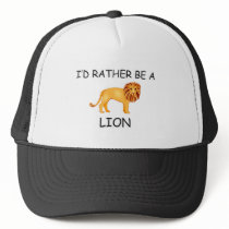 I'd Rather Be A Lion hats by AnimalShirts I'd Rather Be A Lion hats