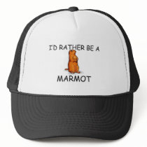 I'd Rather Be A Marmot hats by AnimalShirts I'd Rather Be A Marmot hats