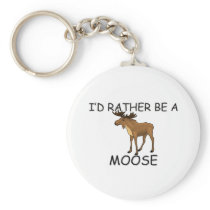 I'd Rather Be A Moose Key Chains