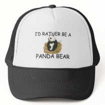 I'd Rather Be A Panda Bear hats by AnimalShirts I'd Rather Be A Panda Bear hats
