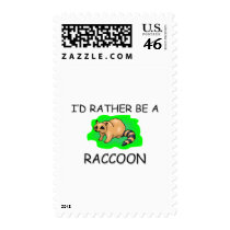 I'd Rather Be A Raccoon Postage