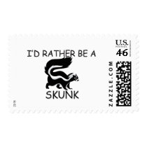 I'd Rather Be A Skunk postage
