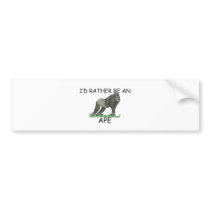 I'd Rather Be An Ape bumper stickers by AnimalShirts I'd Rather Be An Ape bumper stickers