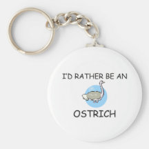 I'd Rather Be An Ostrich Key Chain