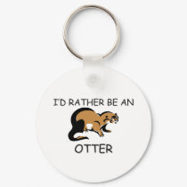 I'd Rather Be An Otter keychains by AnimalShirts I'd Rather Be An Otter keychains