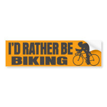 I'd Rather Be Biking Bumper Stickers