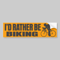 I'd Rather Be Biking bumper stickers