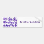 I'd rather be biking bumper stickers