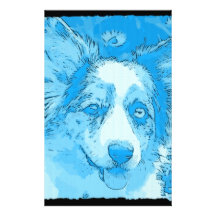 I'd Rather Be Blue Custom Stationery