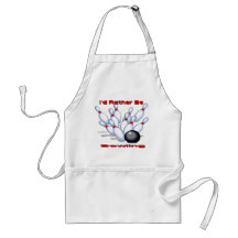 I'd Rather Be Bowling Aprons