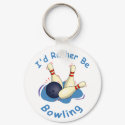 I'd Rather Be Bowling Keychain by treasurehutch I'd Rather Be Bowling Keychain