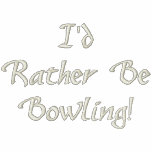 I'd Rather Be Bowling Red Embroidered Jacket