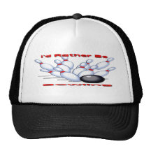 I'd Rather Be Bowling Trucker Hats