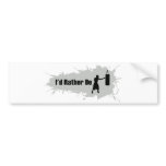 I'd Rather Be Boxing Bumper Sticker