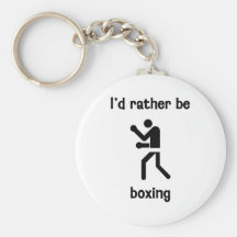 I'd rather be boxing key chain