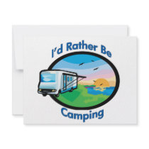 I'd rather be camping invitations