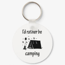 I'd Rather Be Camping keychains