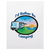 I'd rather be camping letterhead