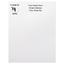 I'd rather be cycling customized letterhead