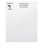I'd rather be cycling customized letterhead