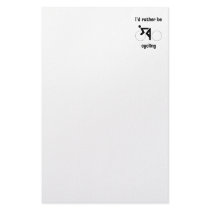 I'd rather be cycling customized stationery