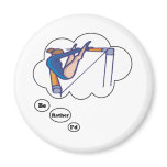 I'd rather be Doing Gymnastics Paralell Bars 2 Refrigerator Magnet