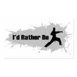 I'd Rather Be Doing Karate Business Card
