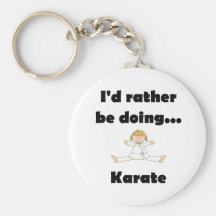 I'd rather be doing Karate Keychain