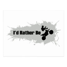 I'd Rather Be Doing Motocross Postcards