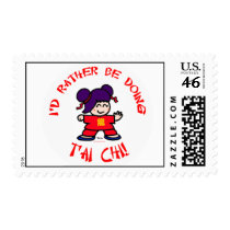 I'd rather be doing T'ai Chi! stamps