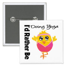 I'd Rather Be Doing Yoga Buttons