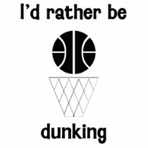 I'd rather be dunking photo cutouts